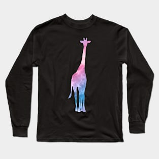 Giraffe Watercolor ANIMAL-1 Long Sleeve T-Shirt